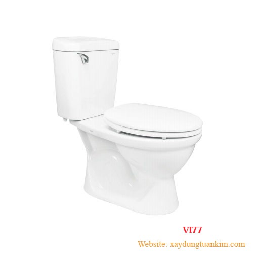 Bồn cầu Viglacera VI77 (VI-77) - 2 khối