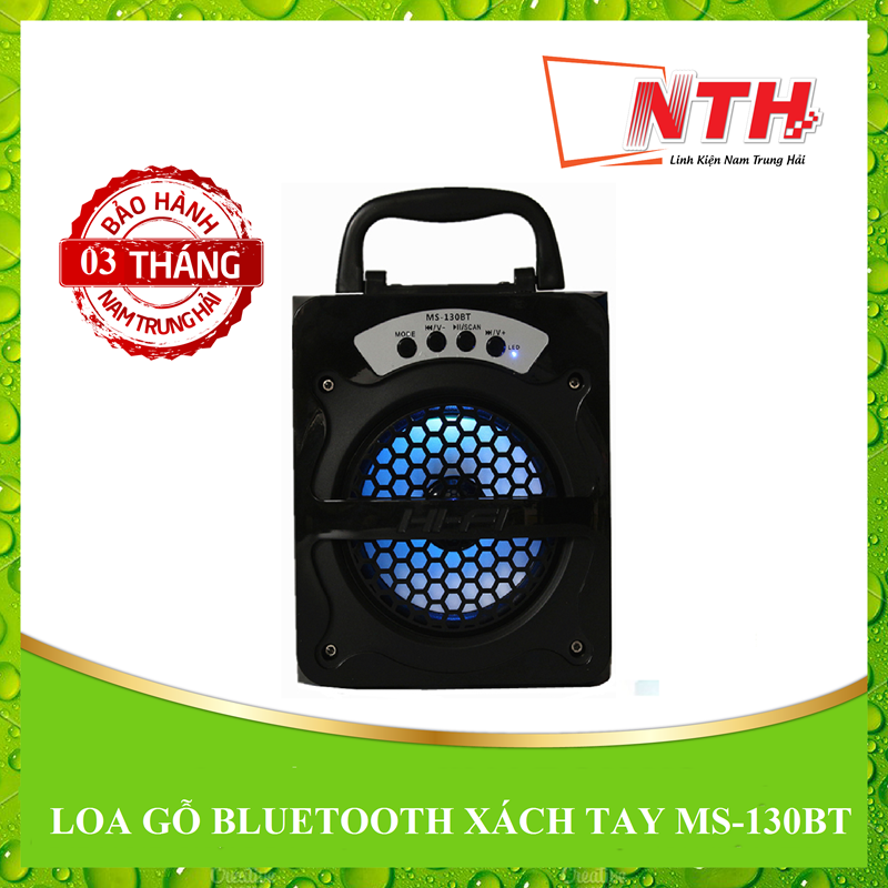Loa gỗ bluetooth xách tay ms-130bt
