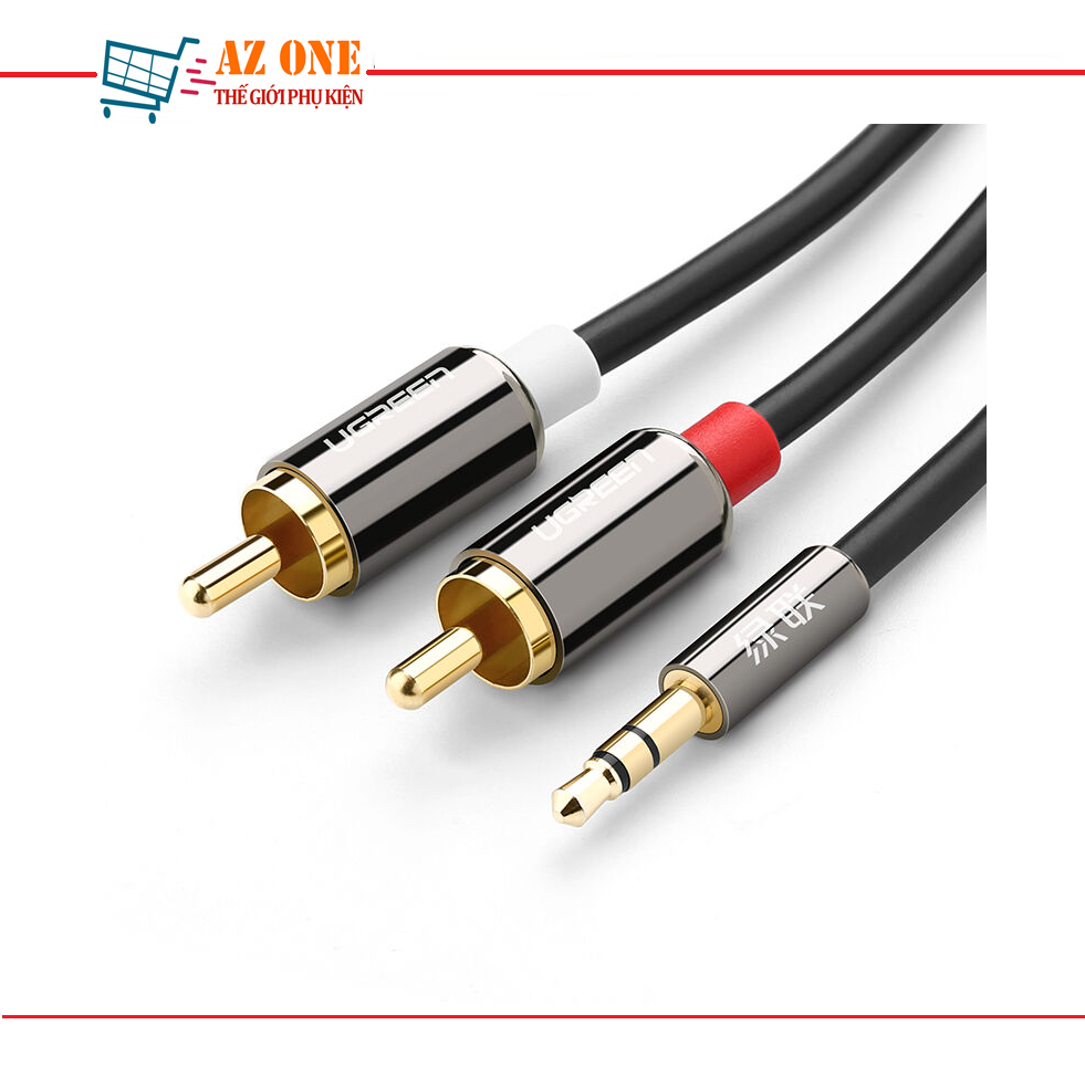 Cáp audio 1 ra 2 rca 3.0m ugreen 10590