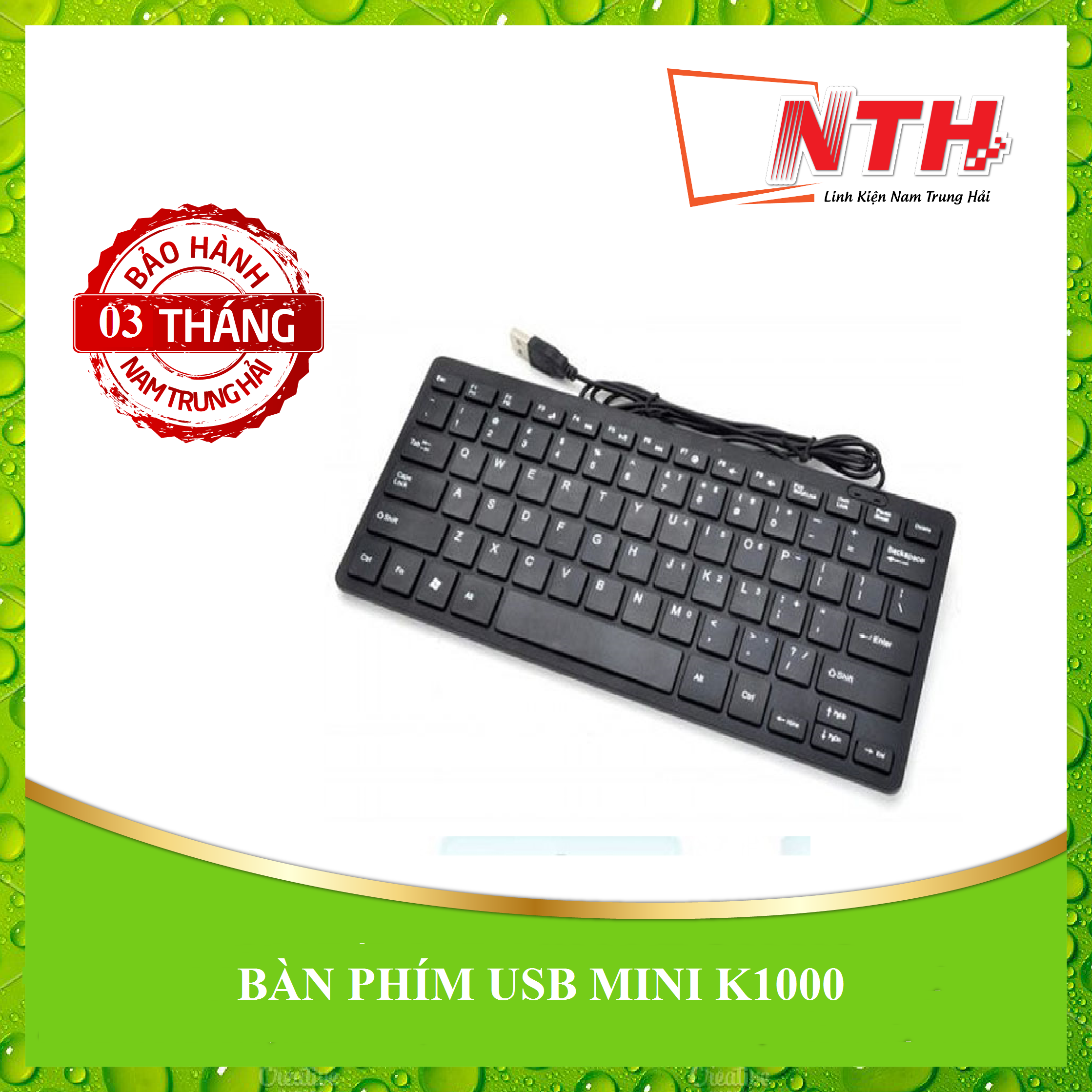 Bàn phím usb mini k1000