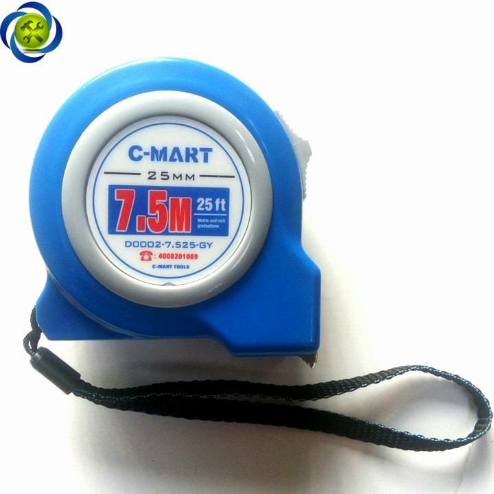 Thước cuộn c-mart 7.5m d0002-7.525-gy
