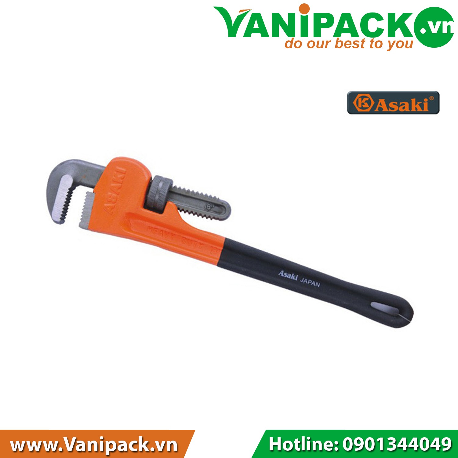 Mỏ lết răng Asaki AK-0634