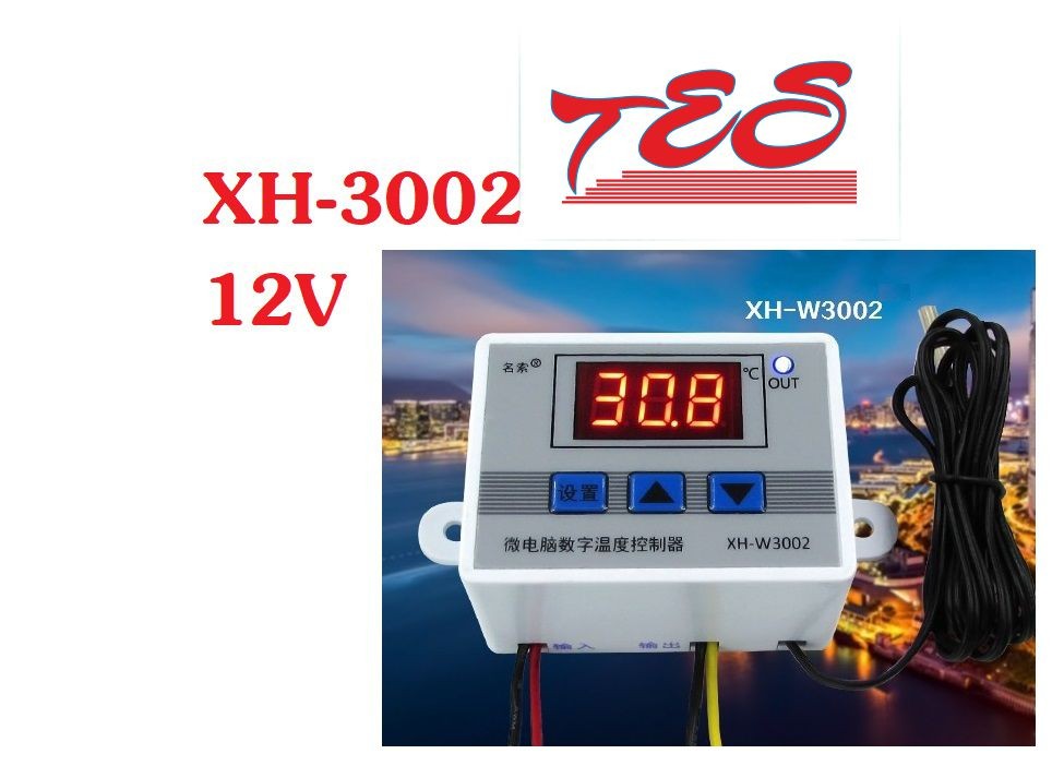 Bộ điều khiển nhiệt độ xh w3002 dc 12v
