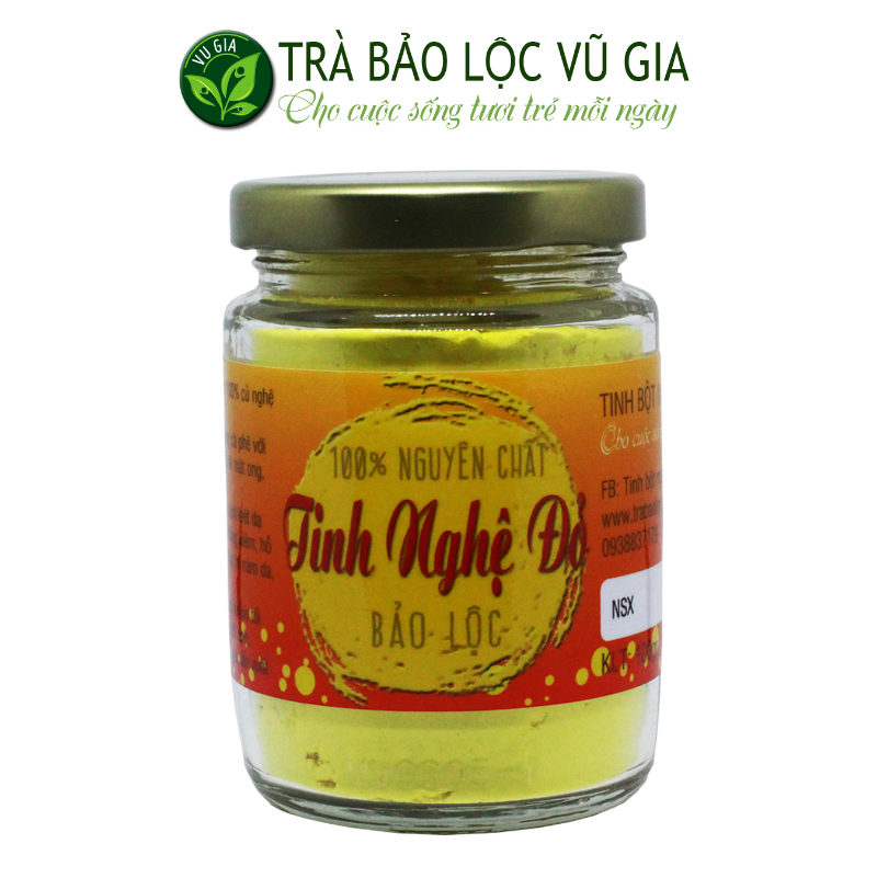 Tinh bột nghệ đỏ nguyên chất 100g - vũ gia