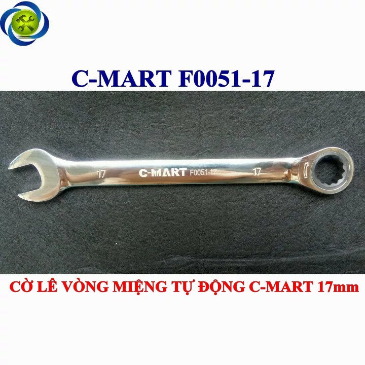 Cờ lê vòng miệng tự động c-mart f0051-17 17mm