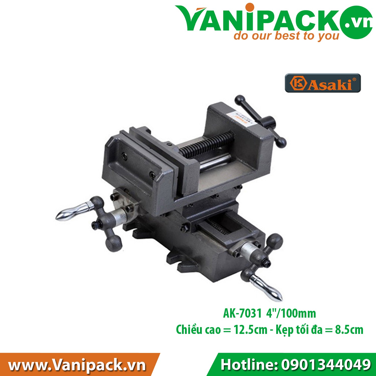 Ê TÔ BÀN PHAY CHỮ THẬP ASAKI AK-7031