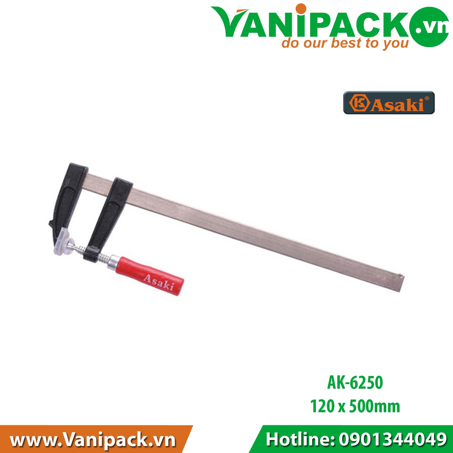 Cảo chữ F Asaki AK-6250 12 x 50 cm