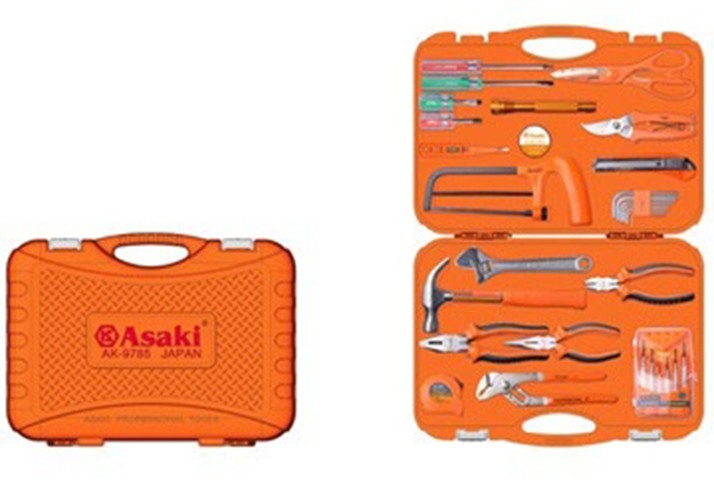BỘ DỤNG CỤ GIA ĐÌNH 34 CHI TIẾT ASAKI AK-9785