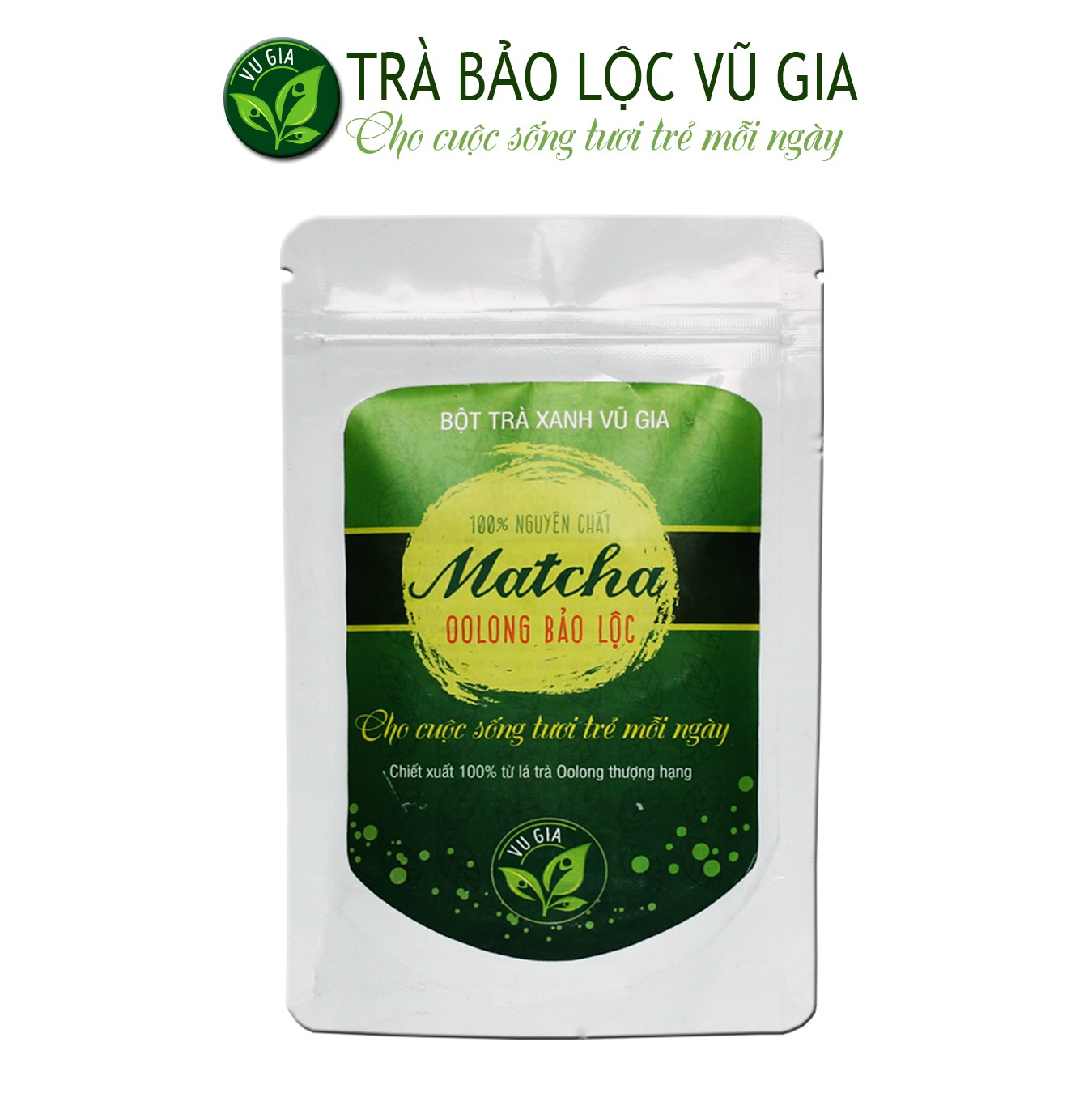 Matcha nguyên chất bảo lộc 50g - vũ gia