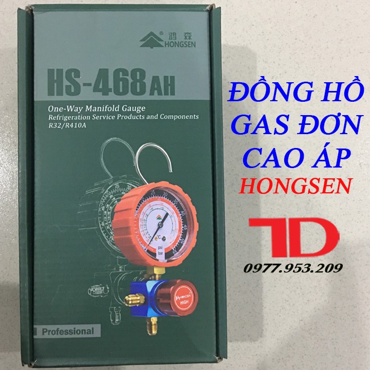 Đồng hồ gas đơn cao áp hongsen hs-468ah