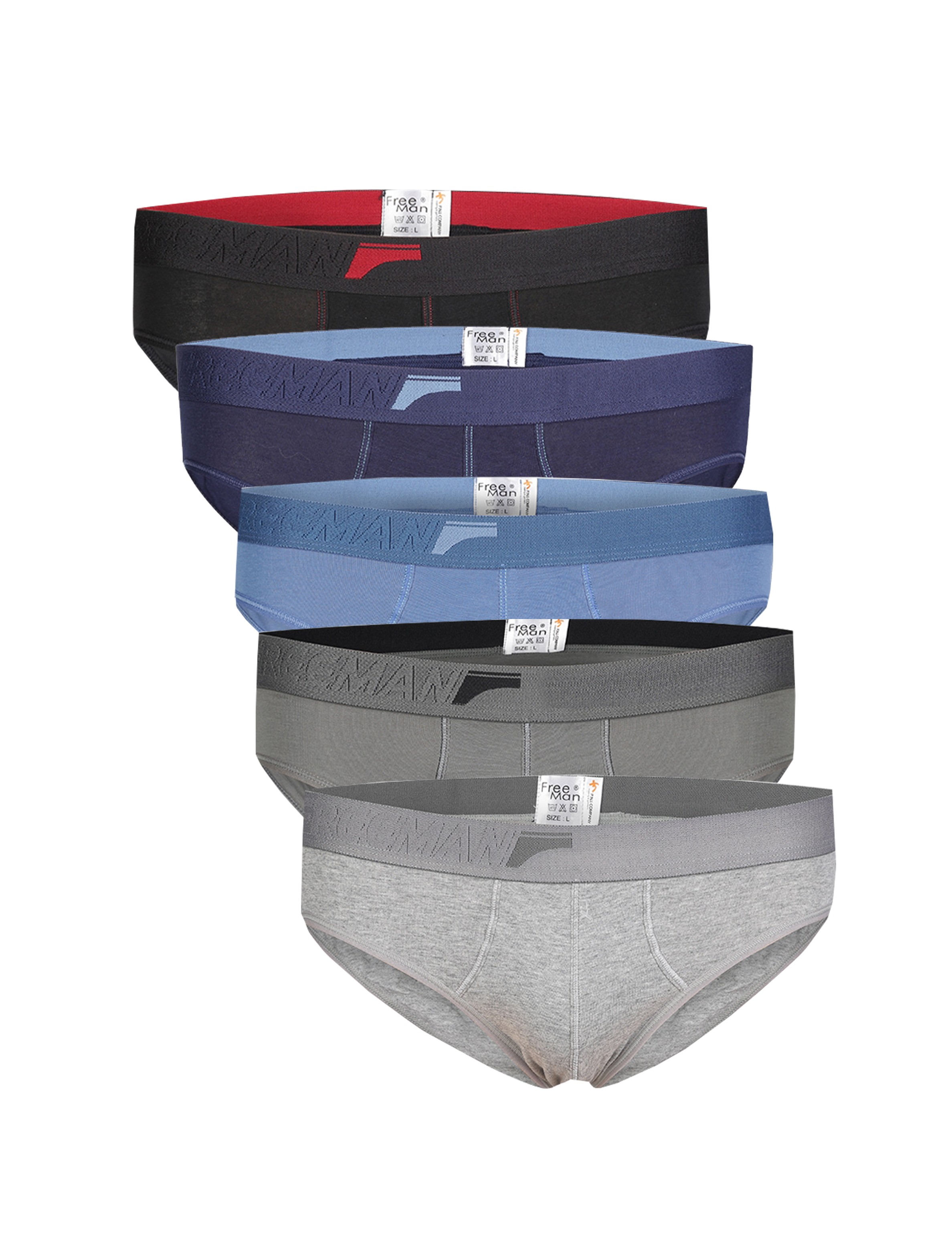 Combo 5 Quần lót nam chất vải cotton Freeman 6036