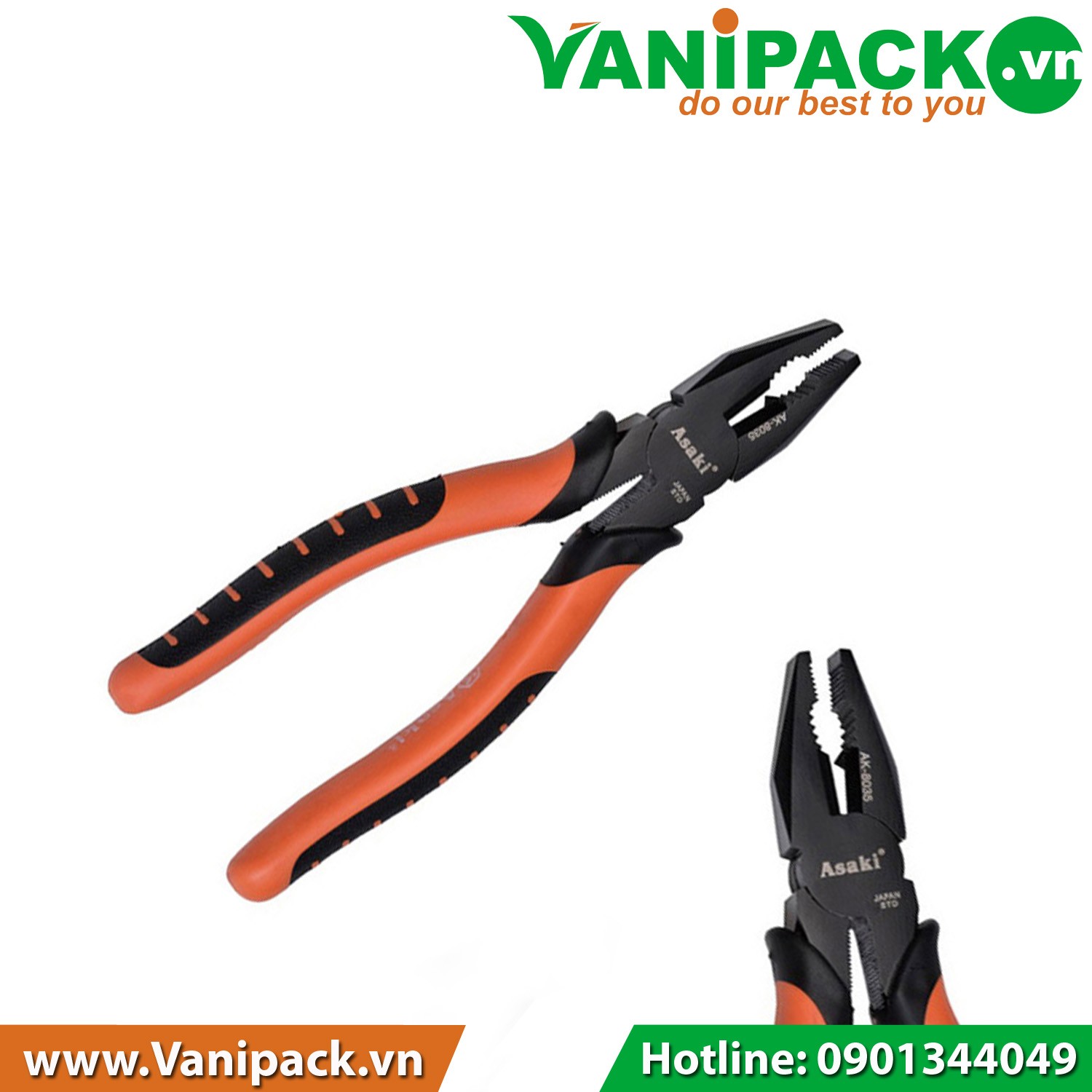 Kềm răng Asaki AK-8034 175MM