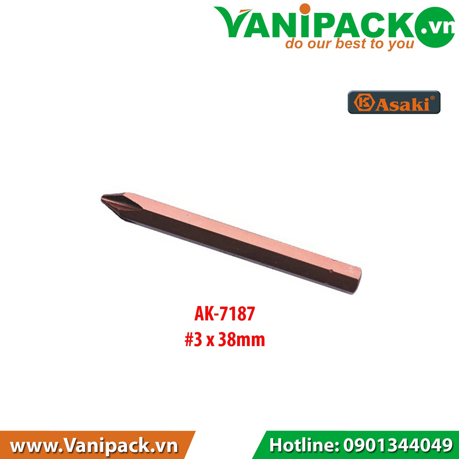 MŨI VÍT ĐÓNG ASAKI AK-7187