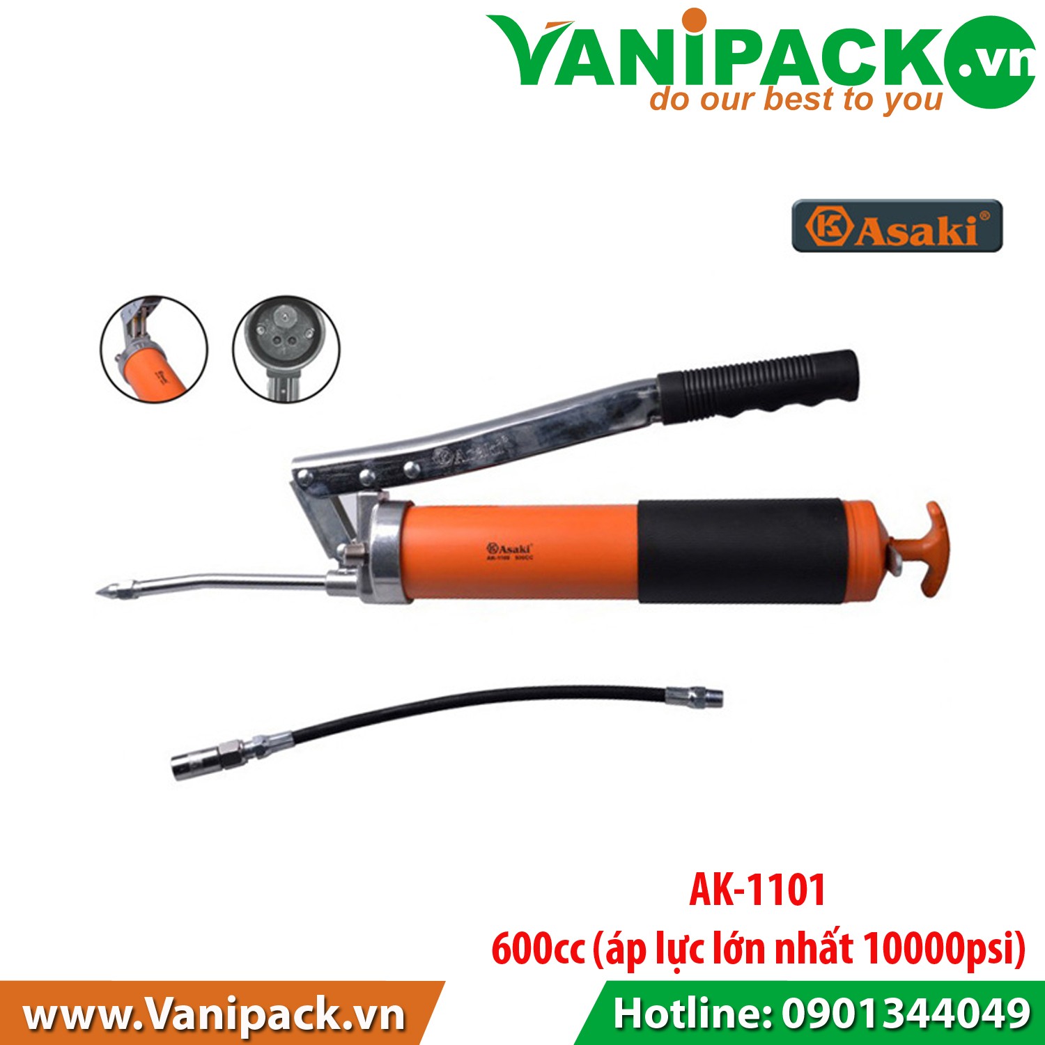 SÚNG BƠM MỠ ASAKI AK-1101