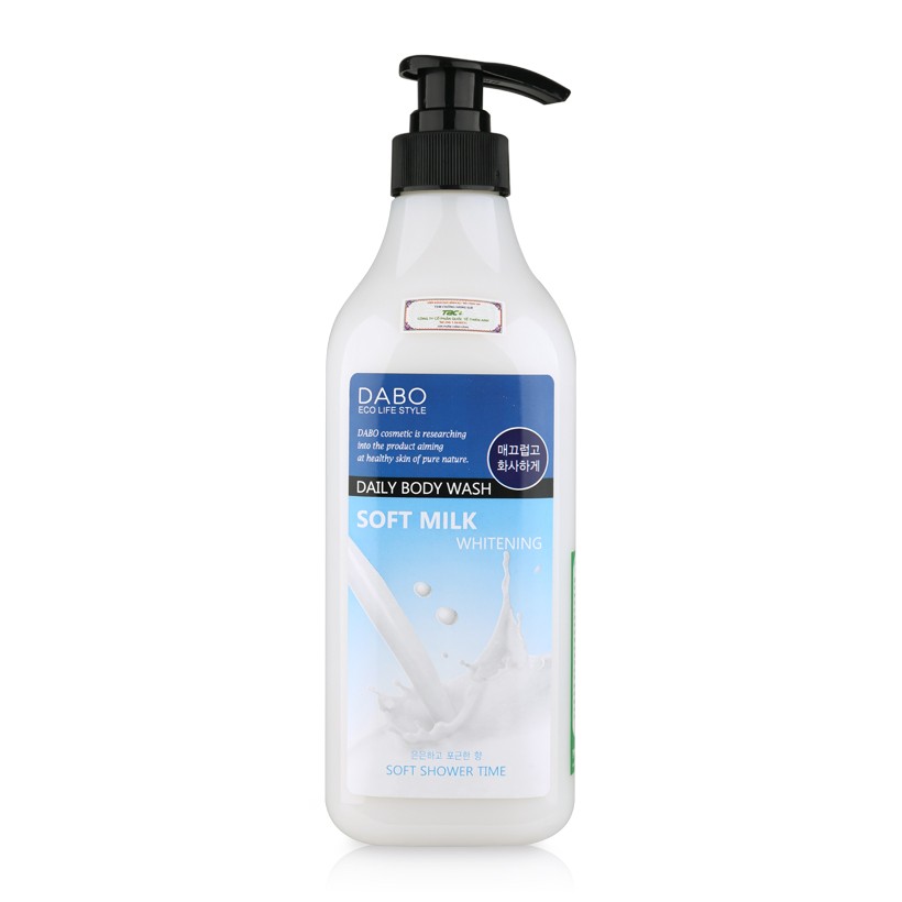 Sữa tắm trắng da Dabo Whitening Soft Milk Cao cấp Hàn Quốc 750ml