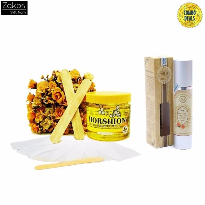 Combo Wax Lông Horshion 750ml và Tinh chất triệt lông Tina Lê (Mã SP: ZL132)