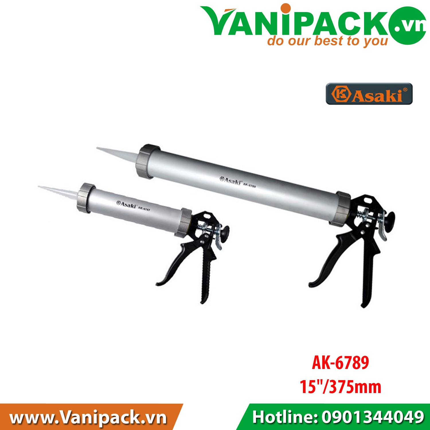 Súng bắn keo silicon Asaki AK-6789