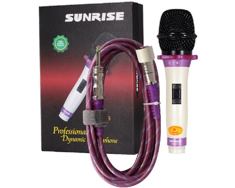 Micro karaoke có dây Sunrise SM-399