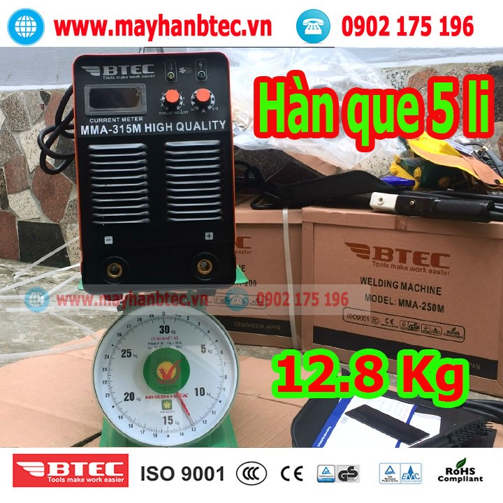 Máy hàn inverter Btec MMA-315M