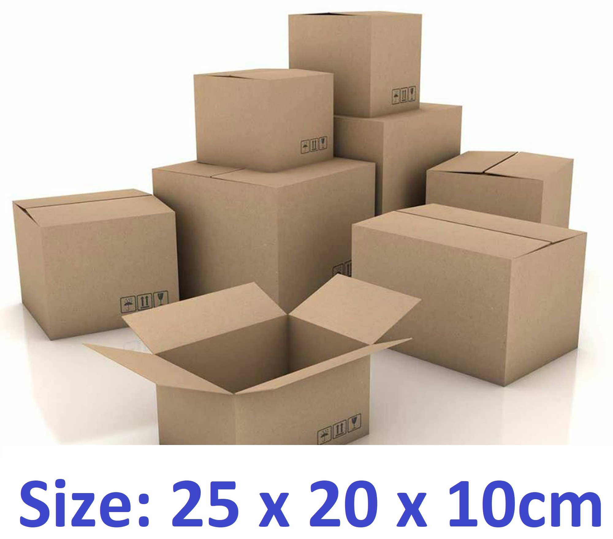 30 thùng carton hộp carton 25x20x10cm
