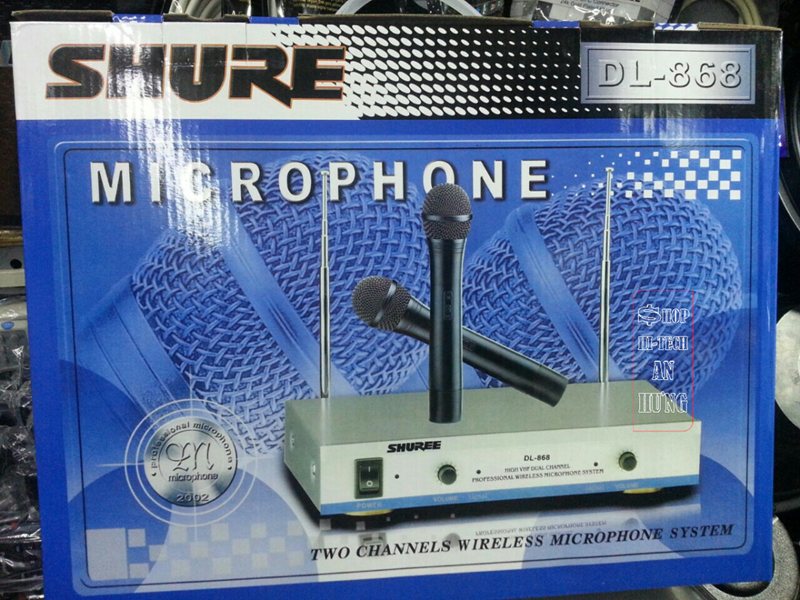 Micro karaoke không dây Shure DL 868