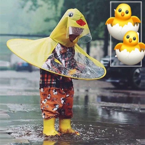 Áo mưa con vịt cho bé
