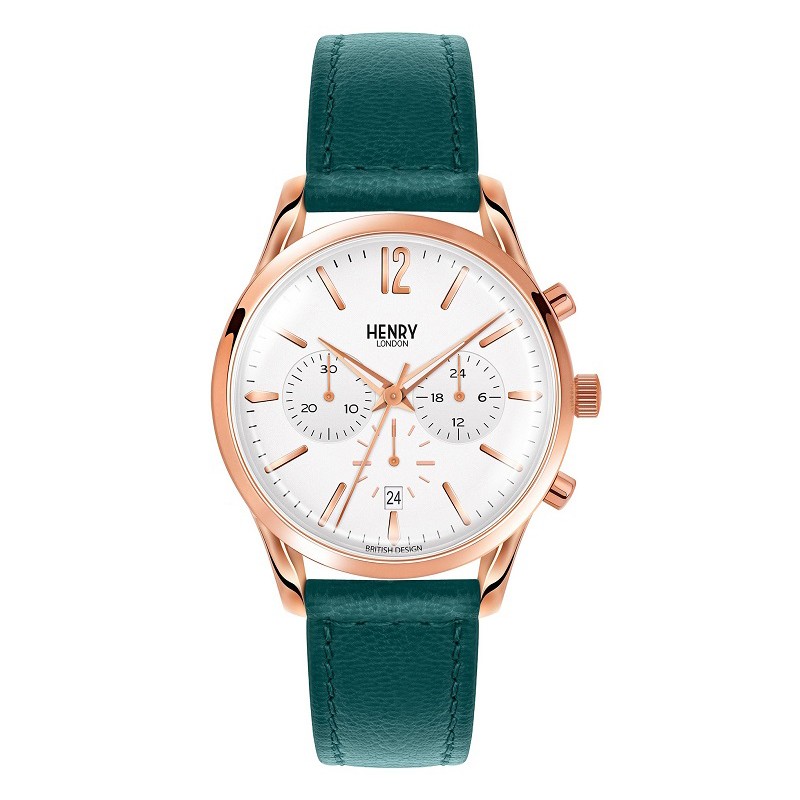 Đồng Hồ Unisex Dây Da Henry London HL39 CS 0144 Stratford