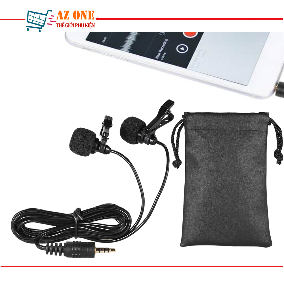 Microphone cài áo lavalier chuyên nghiệp kfw sk200 cao cấp
