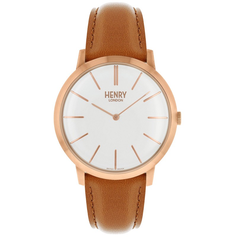 Đồng Hồ Nam Dây Da Bò Henry London HL40 S 0240 Iconic