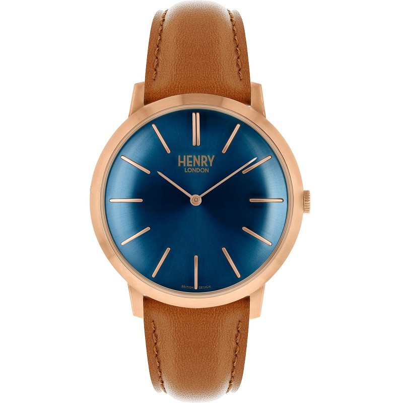 Đồng Hồ Dây Da Bò Henry London HL40 S 0244 Iconic