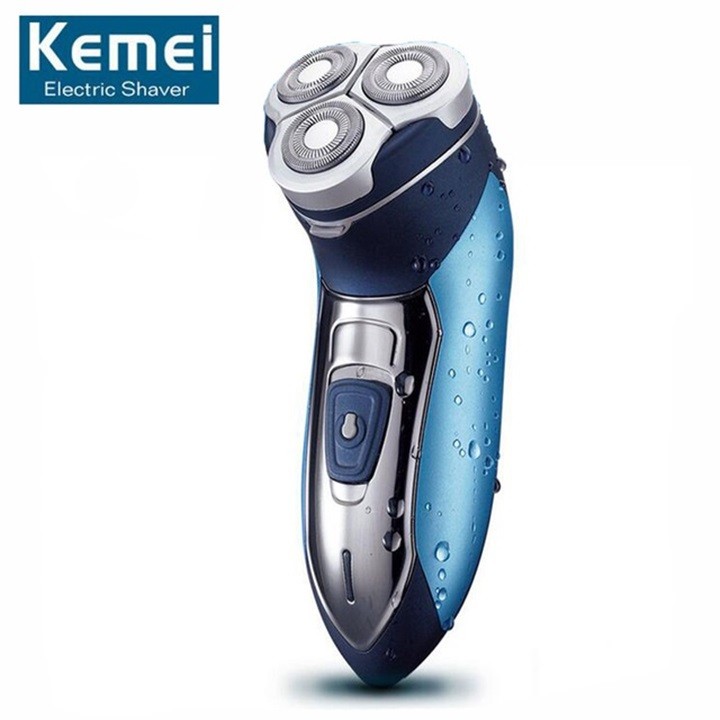 Máy cạo râu 3 lưỡi kemei km-7390 chính hãng