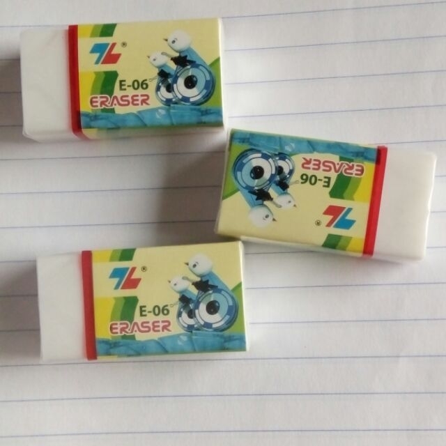 Combo 5 tẩy chì thiên long e-06