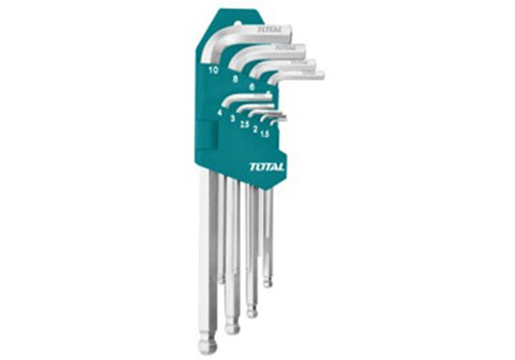 1.5-10mm bộ lục giác đầu bi dài 9 chi tiết total tht106292