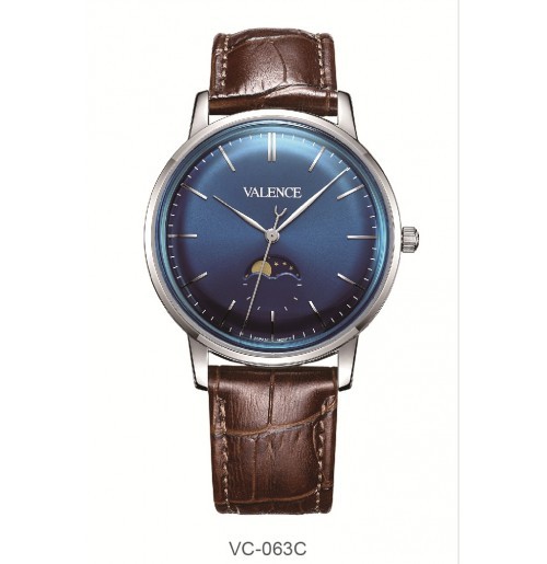 Đồng Hồ Nam Dây Da Valence VC-063MC (42mm)
