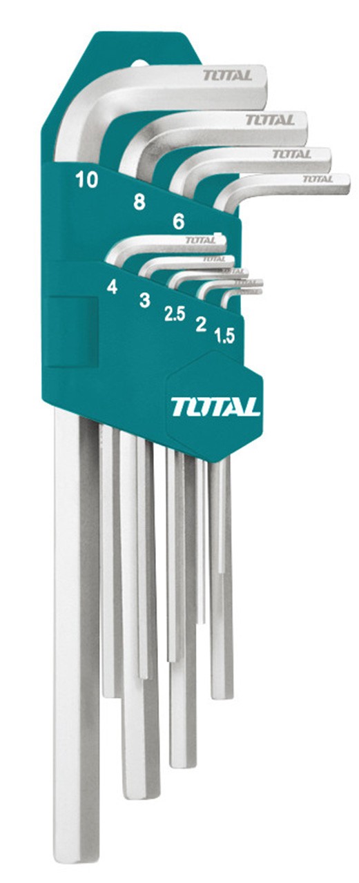 1.5-10mm bộ lục giác đầu bằng 9 chi tiết hệ mét total tht106191