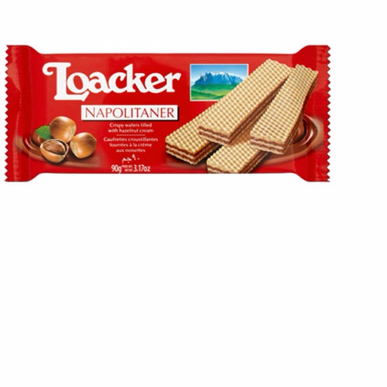Bánh xốp kem hạt dẻ hiệu Loacker gói 90gr