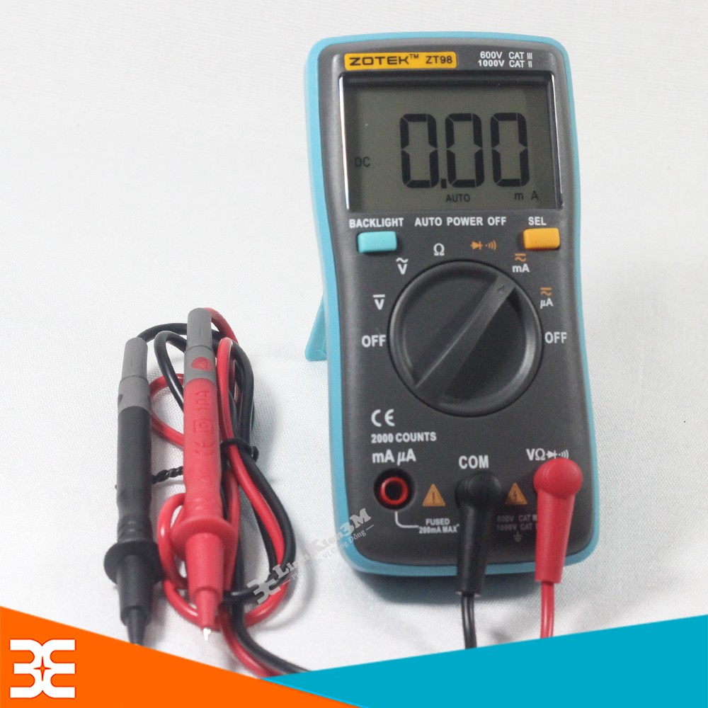 Đồng hồ đo vạn năng zotek zt98 - bh : 3 tháng