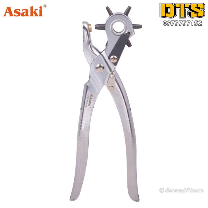 Kìm bấm lỗ thắt lưng dây nịt đa năng asaki ak 8158