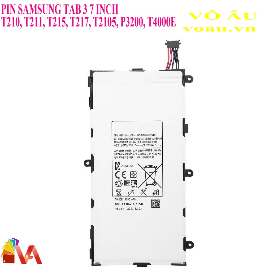 Pin Samsung Galaxy Tab 3 7.0 T211