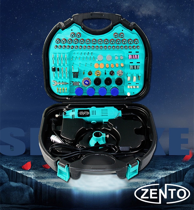 Máy khoan mài khắc mini đa năng 252 chi tiết zento js10b
