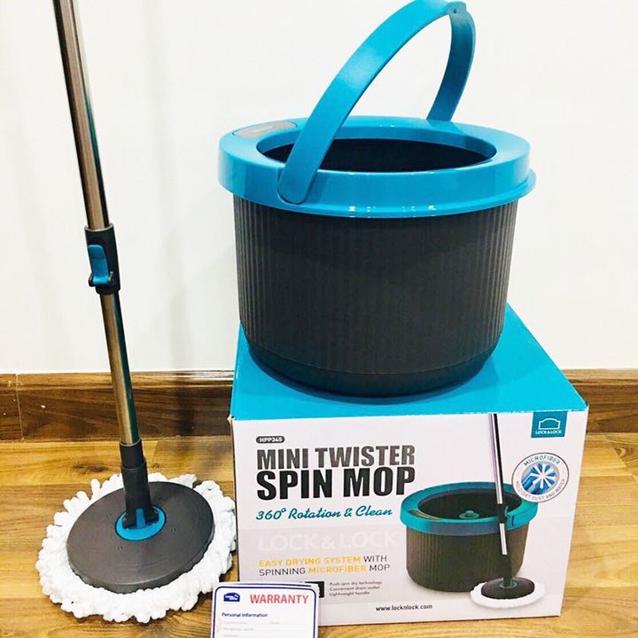 Cây lau nhà locklock mini twister spin mop xoay 360 độ hpp345
