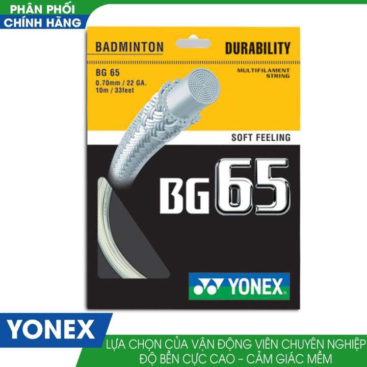 Dây căng vợt cầu lông Yonex BG 65 Chính hãng