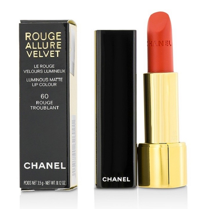 Son Chanel Rouge Allure Velvet màu 60 Rouge Troublant