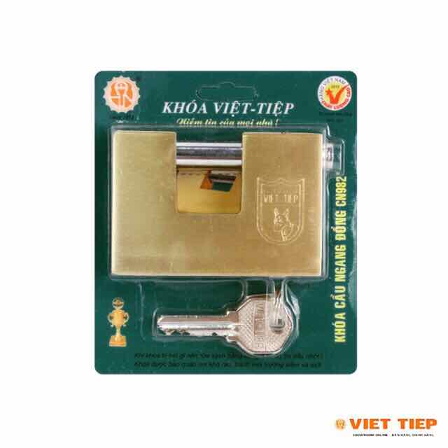 Khoá Việt Tiệp đồng ngang chống cắt CN982 dài 82mm - khoá đại