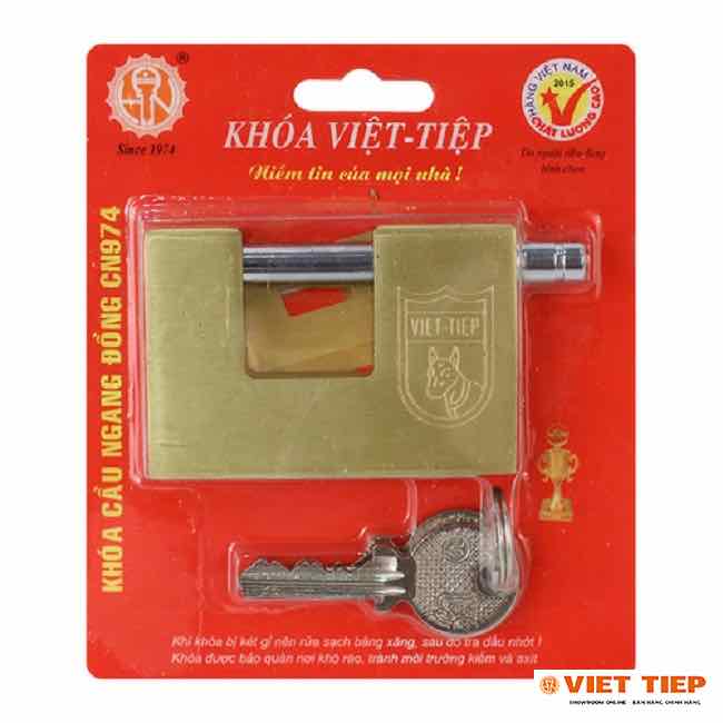 Khoá việt tiệp đồng ngang cn974 - dài 63mm - nặng 300g