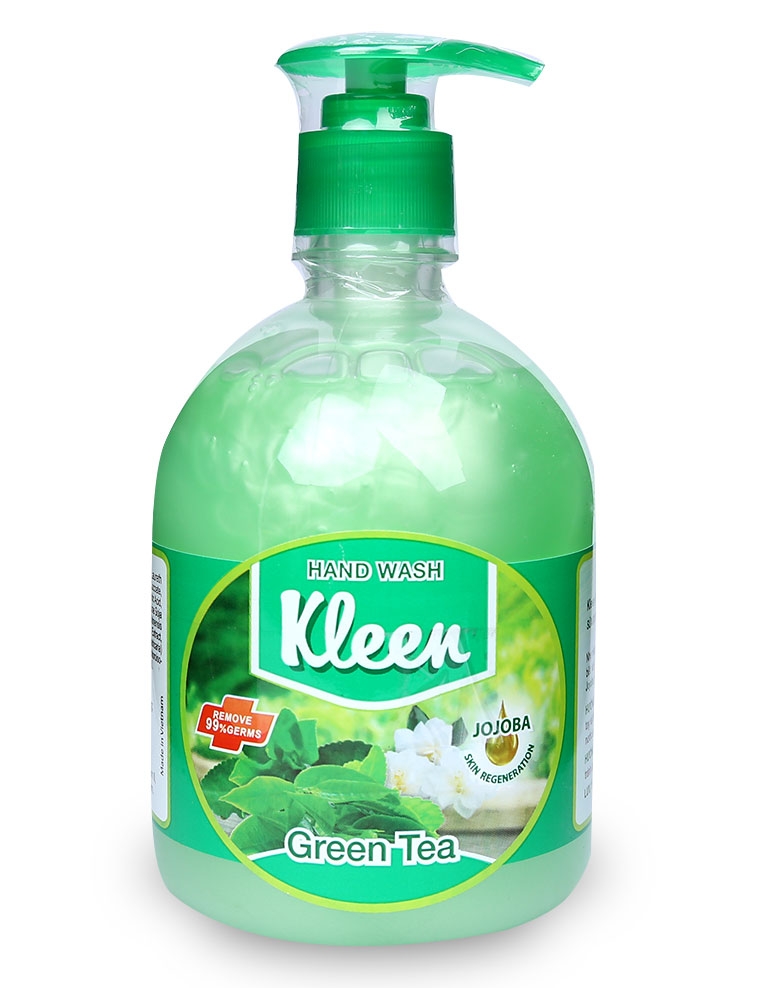 Nước rửa tay kleen hương trà xanh 500ml