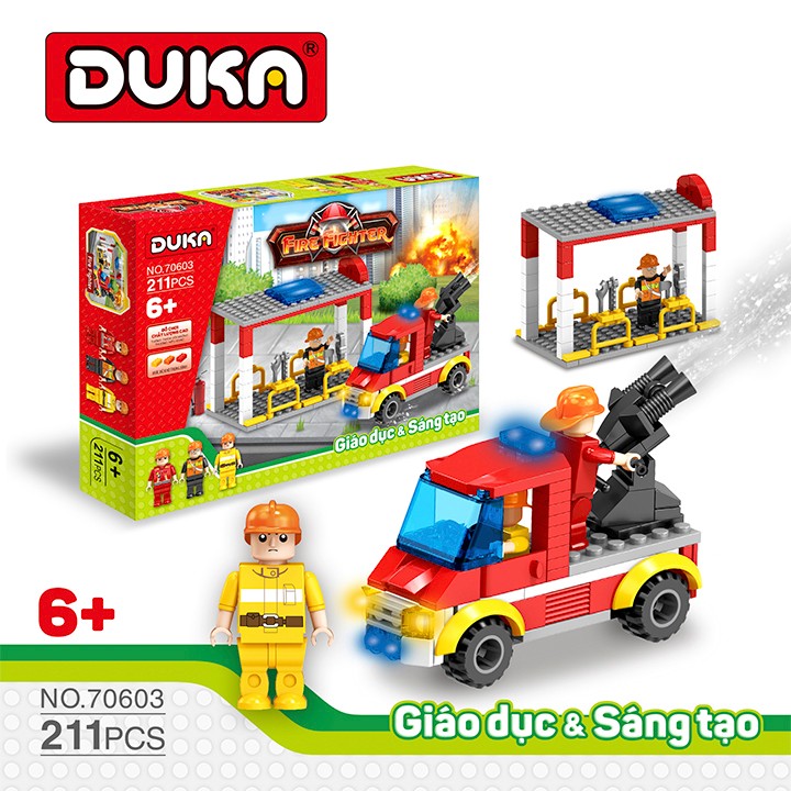 Bộ Đồ Chơi Ghép Hình - Lính Cứu Hỏa Z70603 211 Chi Tiết