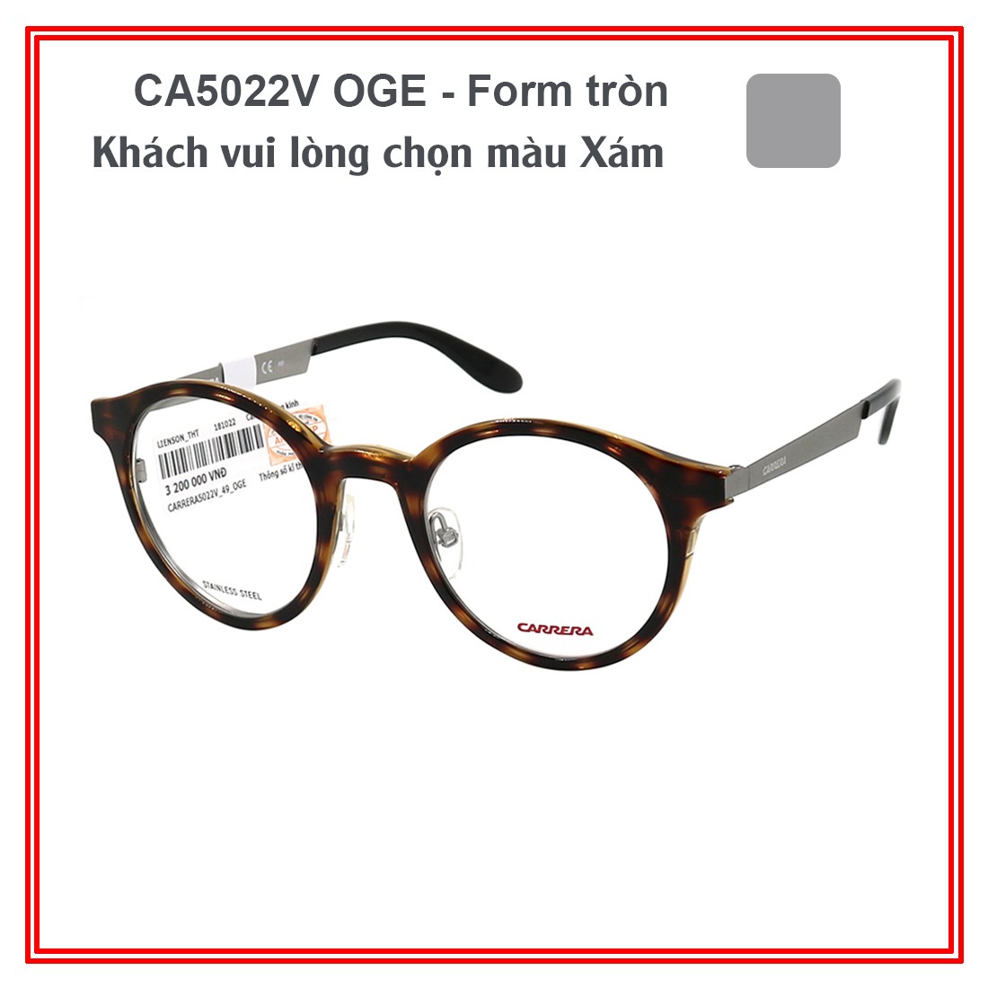 Gọng kính carrera ca5022v-ca5023v