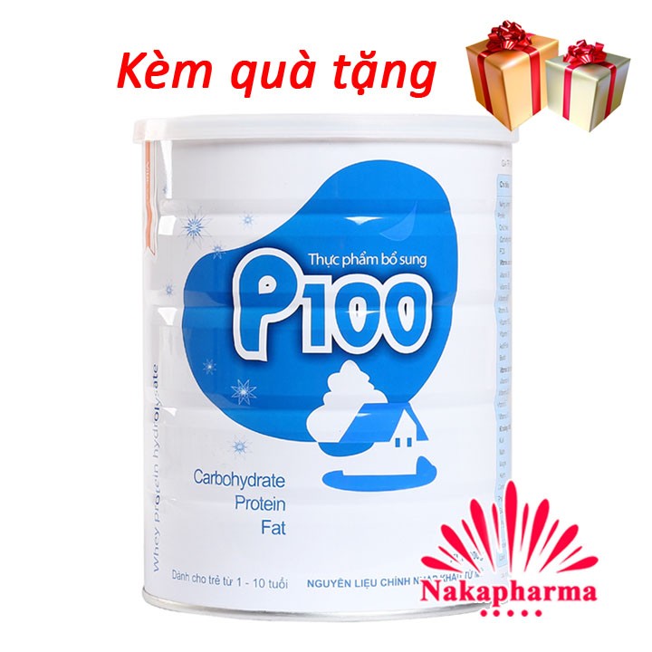 Sữa p100 900g (mã sp: sữa tăng cân dành cho trẻ biếng ăn)