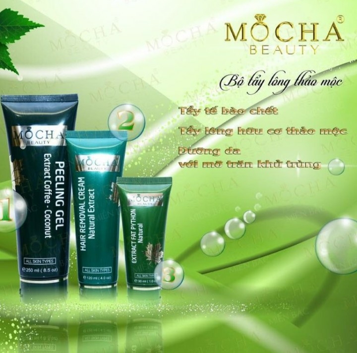 Bộ kem tẩy lông thảo mộc Mocha